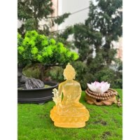 Tượng Phật Dược Sư Bột Đá, Lưu Ly, decor trang trí thờ tự nhỏ, bàn làm việc, phòng khách 13 -19cm  Trang Trí Nhà Decor