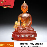 Tượng Phật Dược Sư Màu Cam, Tượng Phật Mini, Tượng Trang Trí, Dược Sư Lưu Ly Quang Vương Phật