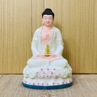 TƯỢNG PHẬT DƯỢC SƯ TRẮNG 30CM COMPOSITE BỘT ĐÁ - TÂM BỒ ĐỀ