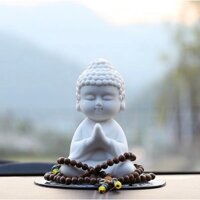 Tượng Phật Gốm Adida để taplo xe ô tô - Tượng Phật để xe hơi Cao cấp, trưng bày