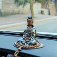 Tượng Phật Gốm Kim Sa Phật Adida , Quan Âm Cao Cấp Để Xe Ô Tô - Tượng Phật  để xe hơi