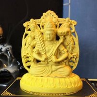 Tượng Phật Hư Không Tạng Bồ Tát -Tặng vòng đeo tay (để trên bàn lv với trên taplo ôtô ) Hàng cao cấp