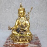 Tượng phật liên hoa sinh bằng đồng cao 30cm, tượng phật liên hoa sinh, bán tượng phật