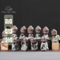 Tượng Phật Mini, Tượng Phật Bằng Gốm Thủ Công Decor Nhà Cửa, Trang Trí Bàn Làm Việc, Tiểu Cảnh Phong Thủy - TIEM NHA MON