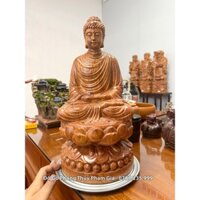 Tượng Phật Ông Gỗ Hương Đá Cao 40cm  - Tượng Gỗ Phật Ông Sự Bình An và Sự Phúc Lộc Cho Gia Đình