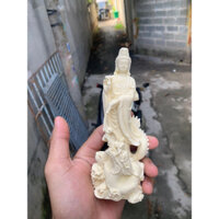 Tượng phật quan âm cưỡi rồng cao 17cm
