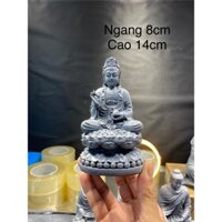 Tượng phật quan âm ngồi, phụ kiện trang trí tiểu cảnh, bể cá, thuỷ sinh, bán cạn, non bộ, sân vườn, bonsai