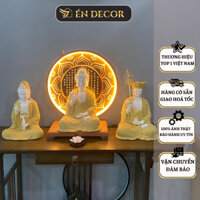 Tượng Phật Tam Thánh Cao Cấp ÉN DECOR Gốm Tử Sa Decor Trang Trí Nhà Cửa, Phòng Thờ, Phong Thuỷ An Nhiên