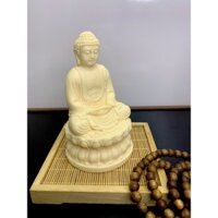 Tượng phật thích ca để xe hơi siêu sang/ như lai đại nhật ngồi cỡ nhỏ chất liệu hạt ngà