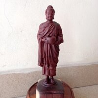Tượng phật thích ca gỗ cẩm chỉ cao 30cmx10cmx10cm