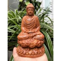Tượng phật thích ca gỗ hương cao 15cm
