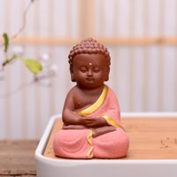 Tượng Phật Thích Ca Gốm Sứ Trang Trí Góc Làm Việc, phòng khách, bàn trà, tiểu cảnh, bể cá Siêu dễ thương