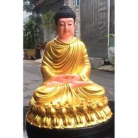 Tượng Phật Thích Ca vàng composite 30cm