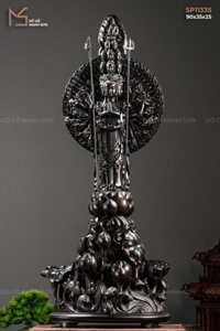 TƯỢNG PHẬT THIÊN THỦ THIÊN NHÃN - GỖ MUN SỪNG