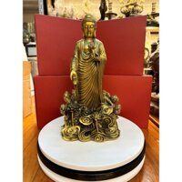 Tượng Phật Tổ cưỡi mây sen bằng đồng