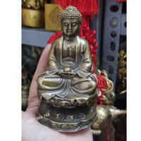 Tượng Phật Tổ Như Lai Bằng Đồng Để Ô tô bán đồ đồng phong thủy thờ cúng VHMART