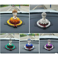 Tượng Phật Tọa Đài Sen Đính Đá Pha Lê Cao Cấp Sang Trọng