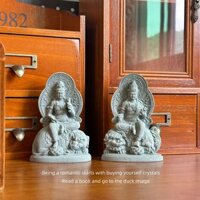 Tượng Phổ Hiền Bồ Tát Văn Phù Bồ Tát Bằng Đá Sa Thạch Dùng Trang Trí Bàn Trà Tiểu Cảnh Bonsai Thủy Sinh Bể Bán Cạn