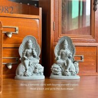 Tượng Phổ Hiền Bồ Tát Văn Phù Bồ Tát Bằng Đá Sa Thạch Dùng Trang Trí Bàn Trà Tiểu Cảnh Bonsai Thủy Sinh Bể Bán Cạn