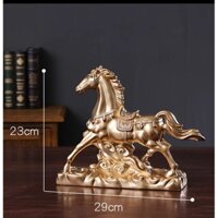 Tượng phong thủy Ngựa phi nước đại trang trí nhà phố, văn phòng siêu đẹp