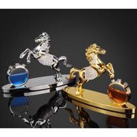 Tượng Phong Thuỷ Ngựa Vàng Đính Đá Cao Cấp - Tượng Mã Đáo Thành Công Trang Trí Bàn Làm Việc, Ô Tô  - Vàng