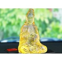 Tượng Quan Âm Để Bàn Làm Việc, Taplo Xe Ô Tô Chất Liệu Lưu Ly Siêu Cao Cấp