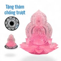 Tượng Quan Âm lưu ly 2 mặt để xe hơi - Tượng Quan Âm Bồ Tát lưu ly để ô tô cầu may mắn bảo vệ