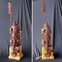 Tượng Quan Công bằng gỗ cẩm lai ( cao 40cm)