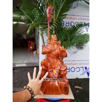 Tượng Quan Công đọc sách gỗ hương cao 40cm - Tượng Phong Thủy - Trang Trí Nhà Cửa