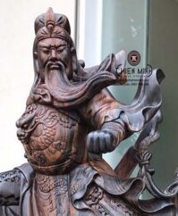 Tượng Quan Công – Gỗ Mun Hoa TMQC 01