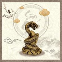 Tượng rắn 12 con giáp mini gốm sứ Bát Tràng SG-T12CG06