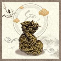 Tượng rồng 12 con giáp mini gốm sứ Bát Tràng SG-T12CG05