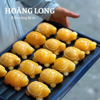Tượng rùa đá ngoc hoang long 8cm
