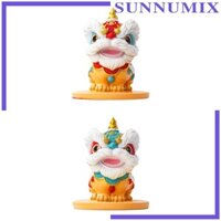 Tượng Sư Tử Trung Quốc Động Vật Nhỏ Điêu Khắc Cảnh Quan Kệ Bàn Trung Tâm Tượng Thu Nhỏ Cho Phòng Cổ Tích