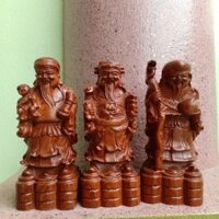 Tượng Tam Đa Phong Thủy – Tượng Phúc Lộc Thọ Gỗ Hương Nguyên Khối