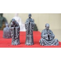 Tượng Tăng nhân bái Phật, phối phong thủy, Lũa ,bonsai,tiểu cảnh, thủy sinh bán cạn