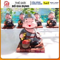 Tượng Tế Công Gật Đầu, Tế Điên Hòa Thượng,Tế Công Hoạt Phật - trang trí xe hơi ô tô,bàn làm việc mang lại may mắn (APS)