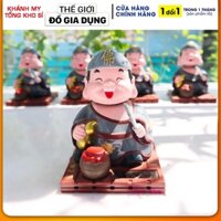 Tượng Tế Công Gật Đầu, Tế Điên Hòa Thượng,Tế Công Hoạt Phật - trang trí xe hơi ô tô,bàn làm việc mang lại may mắn (APS)