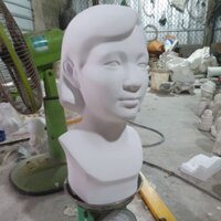tượng thạch cao chân dung nữ luyện thi