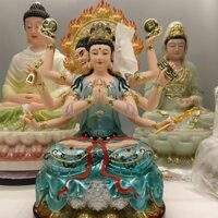 Tượng thần mới nhất nhựa cây, đồ trang trí tại nhà, phòng khách, tượng Phật Bồ Tát. Phong thủy thờ tượng