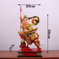 Tượng thần Na Tra Tam Thái tử, nhựa 1.216 inch, nguyên soái Trung Đàn dùng đồ trang trí gia đình.