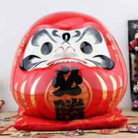 Tượng thần tài Daruma, búp bê Nhật Bản Daruma cầu tài, may mắn, tài lộc