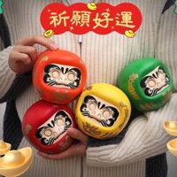 Tượng thần tài Daruma, búp bê Nhật Bản Daruma cầu tài, may mắn, tài lộc