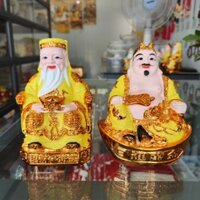 Tượng Thần Tài Thổ Địa Ánh Kim(nhiều màu)