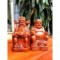 Tượng thần tài thổ địa gỗ Hương cao 20 - Tượng  Cao 20 Cm