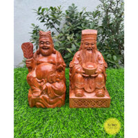 Tượng thần tài thổ địa gỗ hương - Loại đẹp