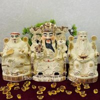 Tượng thần tiền,ông phát,thần tài thổ địa sứ vàng hàng nhập khẩu loại 1 mẫu ngài thổ địa vắt chân