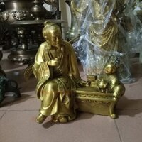 tượng thần trà bằng đồng cao 30cm, tượng đồng, giá tượng thần trà, bán tượng thần trà, mẫu tượng thần trà, cung cấp tượn