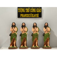 Tượng Thánh Gioan Baotixita (Gioan Tẩy Giả) 19cm Vẽ Tay - Tượng Thờ Công Giáo Phanxico Xavie.