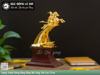 Tượng Thánh Gióng Bằng Đồng Cao 21cm - Mạ Vàng 24k